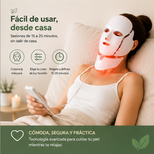 LuminaSkin™ LED | Máscara Facial de Fototerapia LED