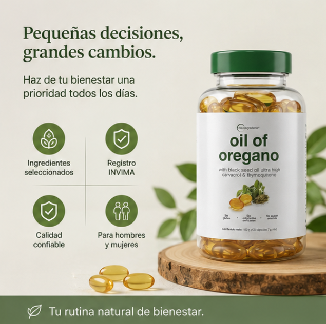 Aceite de Orégano™ | Defensa Antioxidante para el cuerpo
