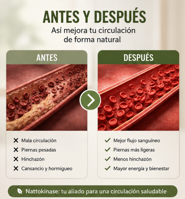 Nattokinase | Mejora tu circulación
