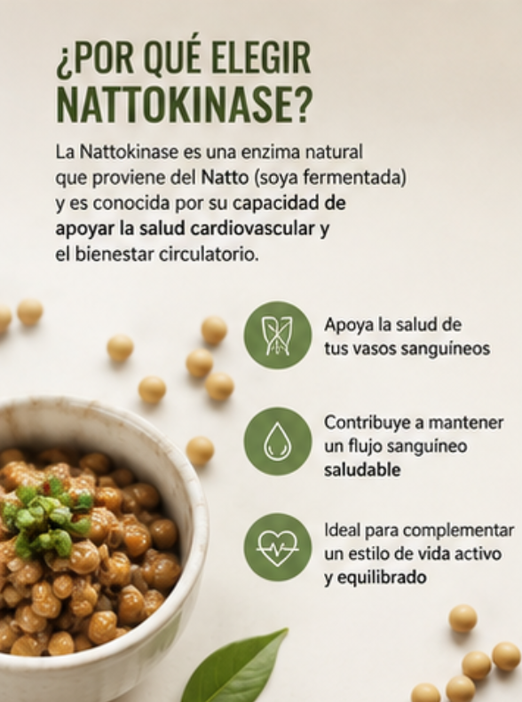 Nattokinase | Mejora tu circulación