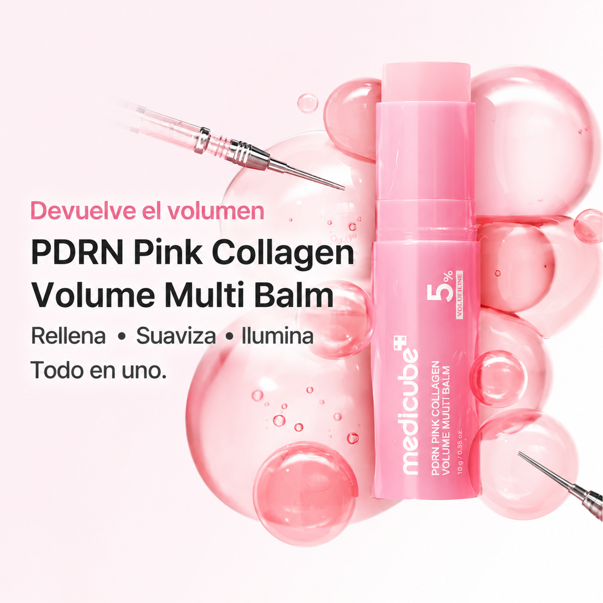 Medicube PDRN Pink Collagen Multi Balm | Bálsamo Facial Efecto Glow y Volumen