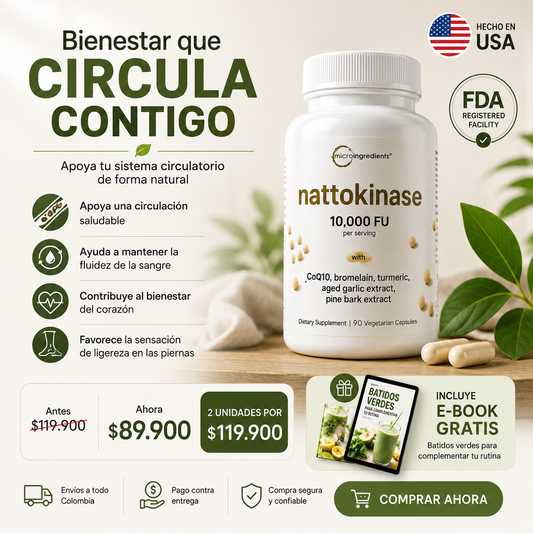 Nattokinase | Mejora tu circulación